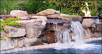 Waterfall Pool Feature